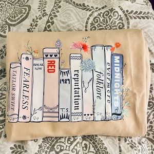Taylor Swift Eras as Books graphic terry sweatshirt